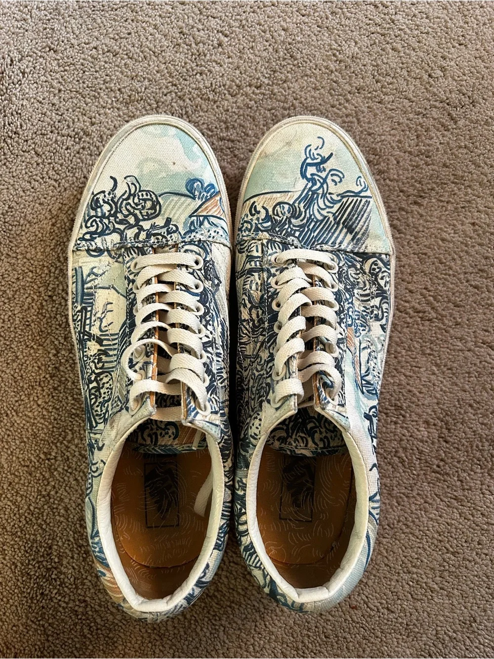 Vans Van Gogh Museum Yellow & White Sneakers